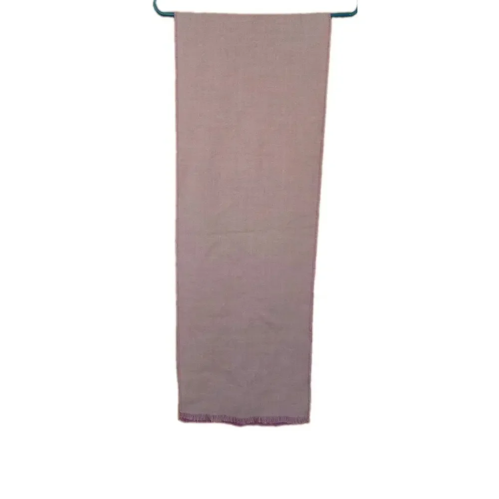 Patapampa Alpaca Scarf - Made In Peru - 100% Baby Alpaca Purple 71x12 Excellent